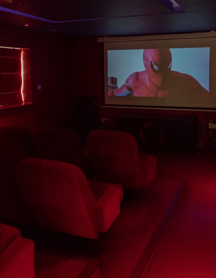 East Afton Farmhouse cinema room