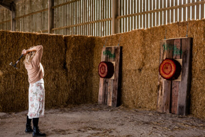 Tapnell Farm Axe Throwing means business