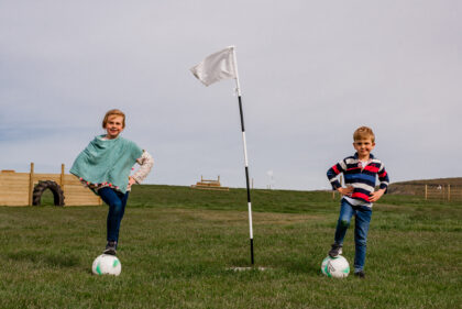 Tapnell Farm Football Golf kids