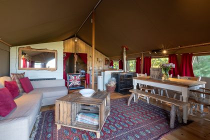Toms Eco Lodge Safari Tent interior