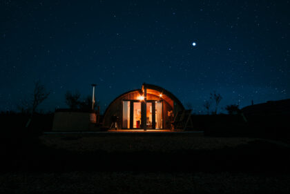 Toms Eco Lodge Tapnel Farm Modulog Starry Night