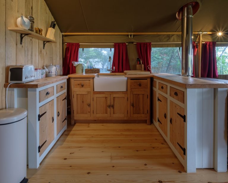 Toms Eco Lodge Safari Tent Kitchen