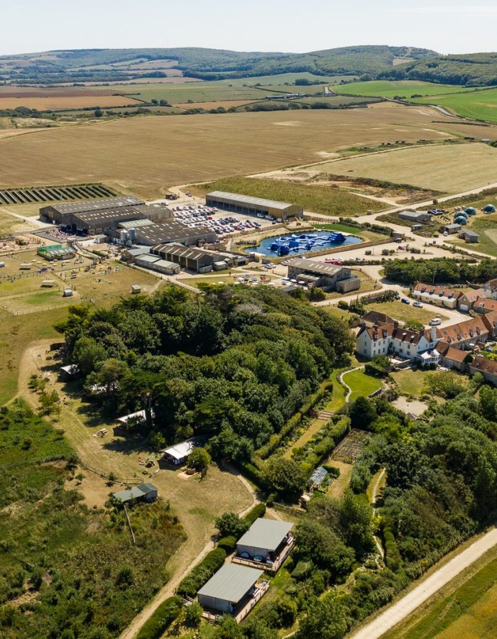 Tapnell Farm aerial view inland