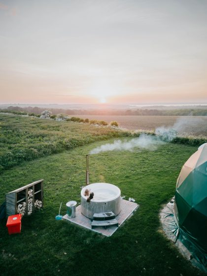 Dome Hot Tub View