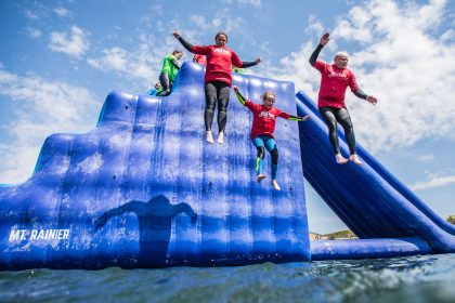 Isle of Wight Aqua Park Tapnell Farm jump