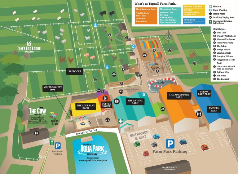Tapnell Farm Park Map 2025